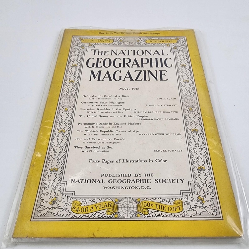National‎ Geographic Magazine May 1945 No Insert
